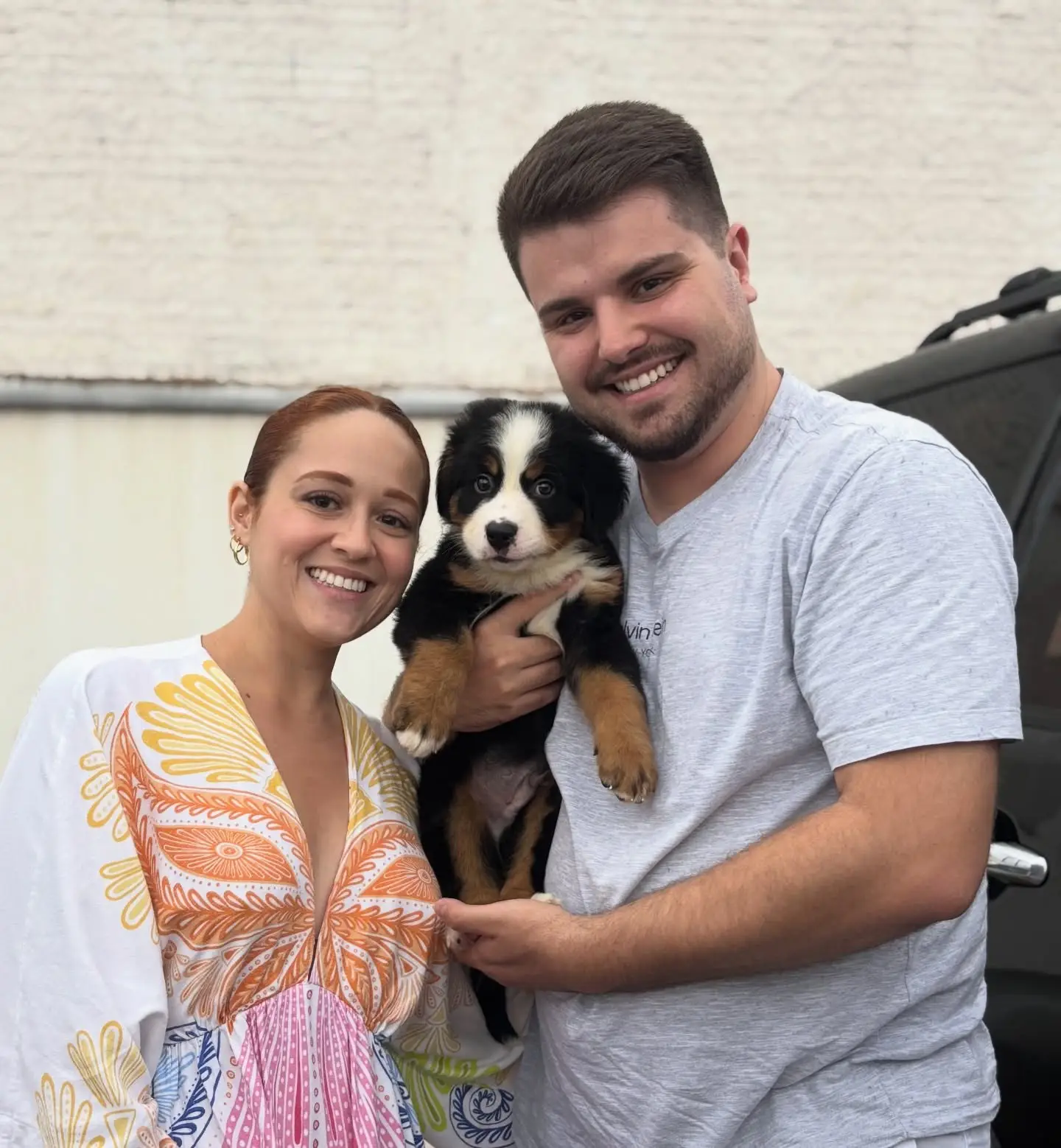 Bernese Mountain Dog puppy for sale with health guaranteeHappy families with their Bernese Mountain Dog puppies from BerneseBuddy.com